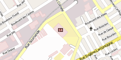 Stadtplan Colisée Pepsi